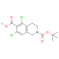 2-tert-butyl6-methyl5,7-dichloro-1,2,3,4-tetrahydroisoquinoline-2,6-dicarboxylate图片