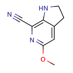 5-methoxy-1H,2H,3H-pyrrolo[2,3-c]pyridine-7-carbonitrile图片