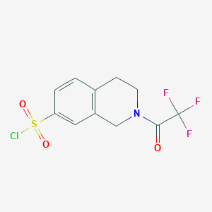 2-(2,2,2-trifluoroacetyl)-1,2,3,4-tetrahydroisoquinoline-7-sulfonylchloride图片