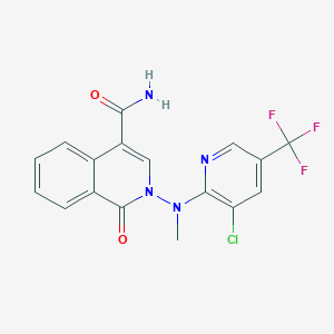 2-[[3-chloro-5-(trifluoromethyl)-2-pyridinyl](methyl)amino]-1-oxo-1,2-dihydro-4-isoquinolinecarboxamide图片