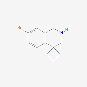 7'-Bromo-2',3'-dihydro-spiro[cyclobutane-1,4'(1'H)-isoquinoline]图片
