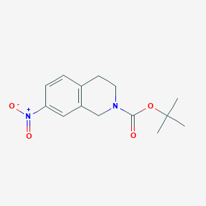 tert-butyl 7-nitro-1,2,3,4-tetrahydroisoquinoline-2-carboxylate图片