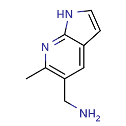{6-methyl-1H-pyrrolo[2,3-b]pyridin-5-yl}methanamine图片