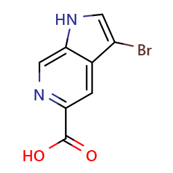 3-bromo-1H-pyrrolo[2,3-c]pyridine-5-carboxylicacid图片