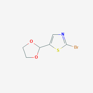 2-Bromo-5-(1,3-dioxolan-2-yl)-1,3-thiazole图片