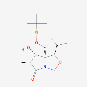 (3R,4S,5S,6S)-1-Aza-5-(t-butyldimethylsilyloxymethyl)-4-hydroxy-6-isopropyl-3-methyl-7-oxabicyclo[3,3,0]-octan-2-one图片