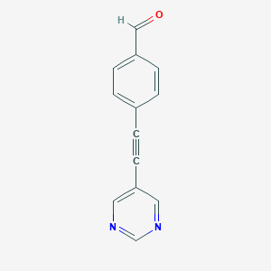 4-(pyrimidin-5-ylethynyl)benzaldehyde图片