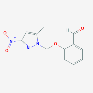 2-[(5-methyl-3-nitro-1H-pyrazol-1-yl)methoxy]benzaldehyde图片