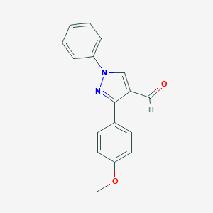 3-(4-Methoxy-phenyl)-1-phenyl-1 H-pyrazole-4-carbaldehyde图片