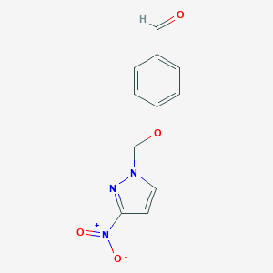 4-[(3-nitro-1H-pyrazol-1-yl)methoxy]benzaldehyde图片