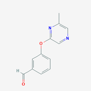 3-[(6-Methylpyrazin-2-yl)oxy]benzaldehyde 97%图片