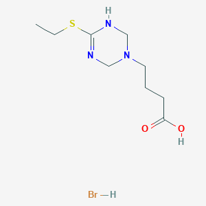 4-(4-Ethylsulfanyl-3,6-dihydro-2H-[1,3,5]triazin-1-yl)butyric acid hydrobromide图片
