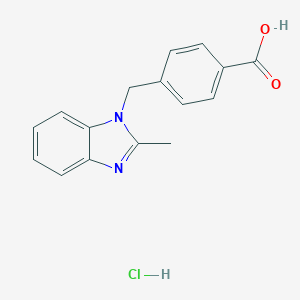 4-[(2-Methyl-1H-benzimidazol-1-yl)methyl]-benzoic acid hydrochloride图片