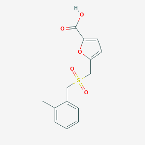 5-{[(2-methylbenzyl)sulfonyl]methyl}-2-furoic acid图片