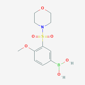 4-甲氧基-3-(4-吗啉基磺酰基)苯硼酸,95%图片