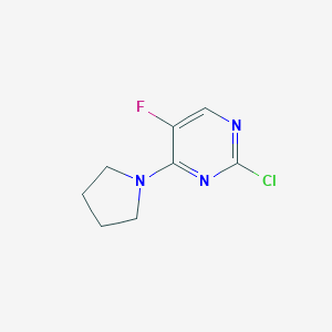 2-chloro-5-fluoro-4-(1-pyrrolidinyl)pyrimidine图片