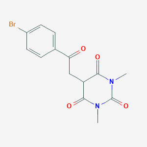 5-[2-(4-Bromophenyl)-2-oxoethyl]-1,3-dimethyl-2,4,6(1H,3H,5H)-pyrimidinetrione图片