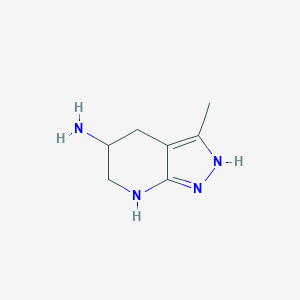 3-methyl-1H,4H,5H,6H,7H-pyrazolo[3,4-b]pyridin-5-amine图片