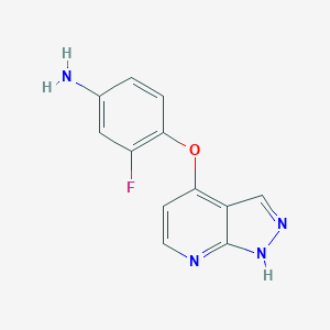 4-((1H-Pyrazolo[3,4-b]pyridin-4-yl)oxy)-3-fluoroaniline图片