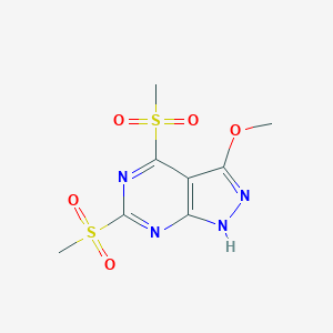 3-Methoxy-4,6-bis(methylsulfonyl)-1H-pyrazolo[3,4-d]pyrimidine图片