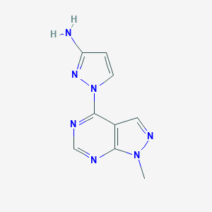 1-{1-methyl-1H-pyrazolo[3,4-d]pyrimidin-4-yl}-1H-pyrazol-3-amine图片