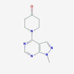 1-{1-Methyl-1H-pyrazolo[3,4-d]pyrimidin-4-yl}piperidin-4-one图片