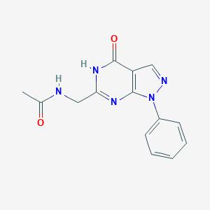 N-((4-Oxo-1-phenyl-4,7-dihydro-1H-pyrazolo[3,4-d]pyrimidin-6-yl)methyl)acetamide图片