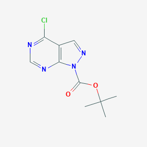 TERT-BUTYL 4-CHLORO-1H-PYRAZOLO[3,4-D]PYRIMIDINE-1-CARBOXYLATE图片