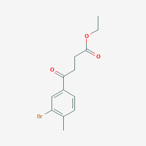 Ethyl 4-(3-bromo-4-methylphenyl)-4-oxobutyrate图片