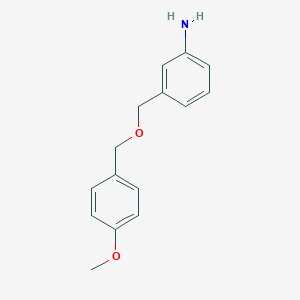3-{[(4-Methoxyphenyl)methoxy]methyl}aniline图片