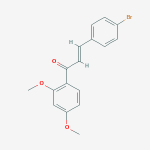(2E)-3-(4-bromophenyl)-1-(2,4-dimethoxyphenyl)prop-2-en-1-one图片
