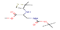 methyl3-{[(tert-butoxy)carbonyl]amino}-2-[(2,2-dimethylthietan-3-yl)amino]propanoate图片