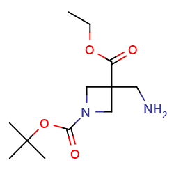1-tert-butyl3-ethyl3-(aminomethyl)azetidine-1,3-dicarboxylate图片