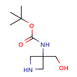 tert-butylN-[3-(hydroxymethyl)azetidin-3-yl]carbamate图片