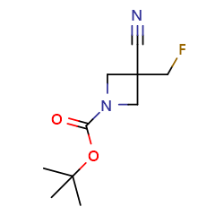 tert-butyl3-cyano-3-(fluoromethyl)azetidine-1-carboxylate图片