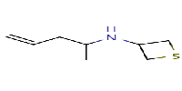 N-(pent-4-en-2-yl)thietan-3-amine图片