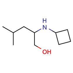 2-(cyclobutylamino)-4-methylpentan-1-ol图片
