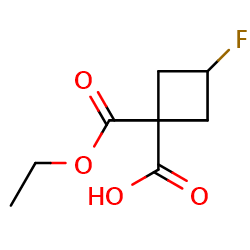 1-(ethoxycarbonyl)-3-fluorocyclobutane-1-carboxylicacid图片