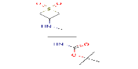 tert-butylN-{1-[(1,1-dioxo-1λ?-thietan-3-yl)amino]-2-methylpropan-2-yl}carbamate图片