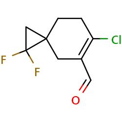6-chloro-1,1-difluorospiro[2,5]oct-5-ene-5-carbaldehyde图片