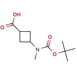3-{[(tert-butoxy)carbonyl](methyl)amino}cyclobutane-1-carboxylicacid图片