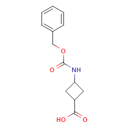 3-(benzyloxycarbonylamino)cyclobutanecarboxylicacid图片