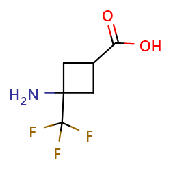 3-amino-3-(trifluoromethyl)cyclobutane-1-carboxylicacid图片