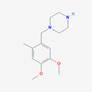 1-[(4,5-Dimethoxy-2-methylphenyl)methyl]piperazine图片