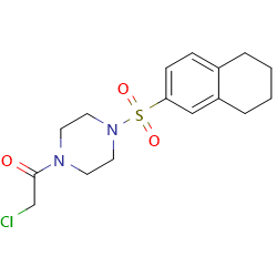 2-chloro-1-[4-(5,6,7,8-tetrahydronaphthalene-2-sulfonyl)piperazin-1-yl]ethan-1-one图片