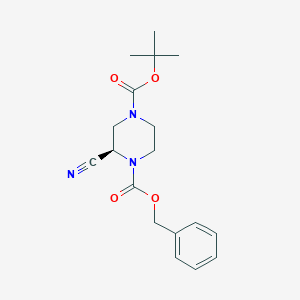 (R)-1-Cbz-4-Boc-2-Cyanopiperazine图片