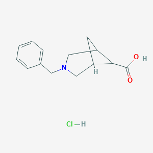 3-benzyl-3-azabicyclo[3,1,1]heptane-6-carboxylicacidhydrochloride图片