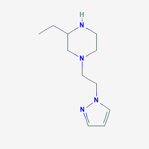 3-ethyl-1-[2-(1H-pyrazol-1-yl)ethyl]piperazine图片