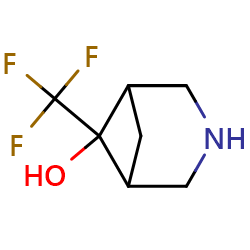 6-(trifluoromethyl)-3-azabicyclo[3,1,1]heptan-6-ol图片