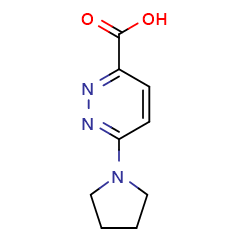 6-(pyrrolidin-1-yl)pyridazine-3-carboxylicacid图片